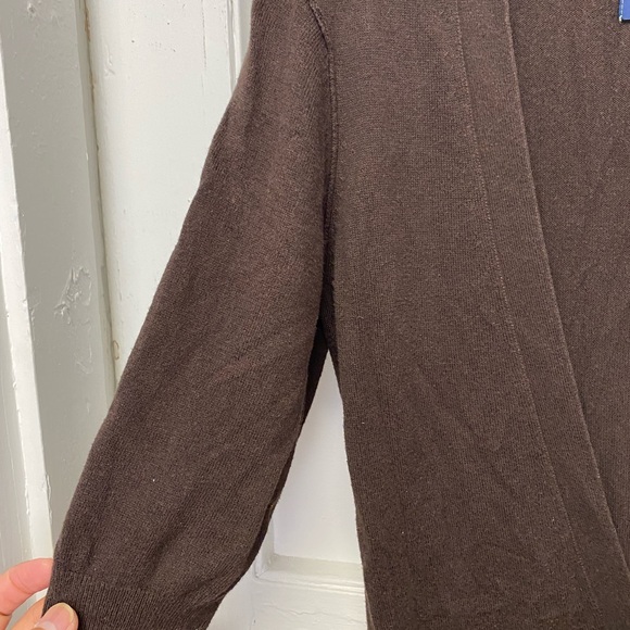 Womens American Eagle Brown 3/4 Sleeve Long Button Up Cardigan Size small - Picture 3 of 5